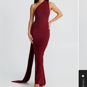 Melani Constantina Dress Wine
